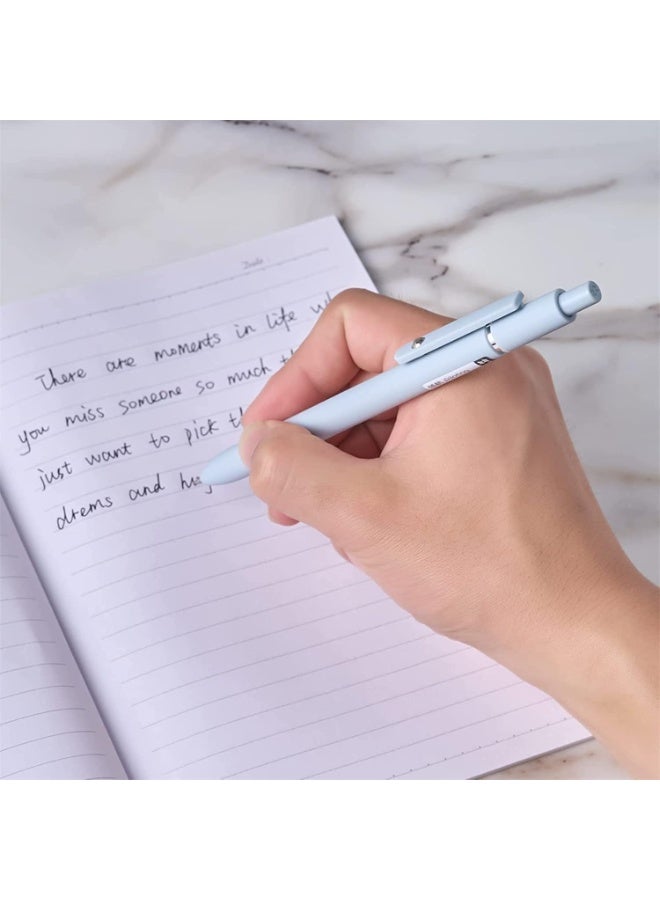 Gel Pen, 5pcs Quick Dry Ink Pens Retractable Ink Pens 0.5mm Ballpoint Pen Fine Point Gel Pen Writing Pens for School Office Home, 5 Colors - Image 4